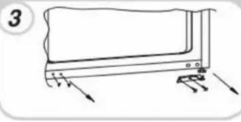 HOOVER HOMS518EWK - A keszülék ajtajának megfordítása - 3