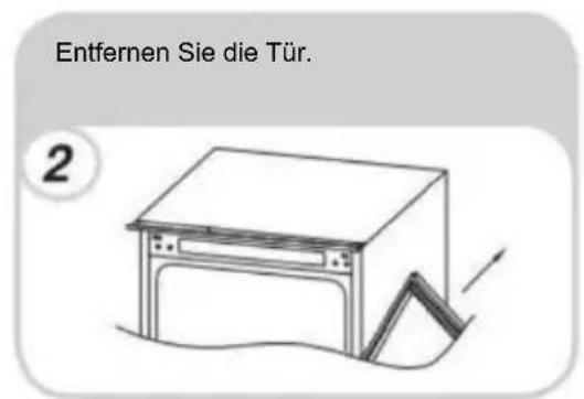 HOOVER HOMS518EWK - Türanschlag Ihres Gerätsändern - 2