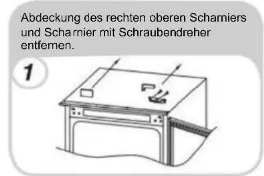 HOOVER HOMS518EWK - Türanschlag Ihres Gerätsändern - 1