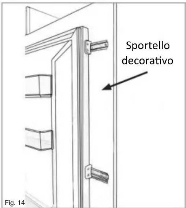 HOOVER HOMS518EWK - Montaggio dello sportello decorativo - 4