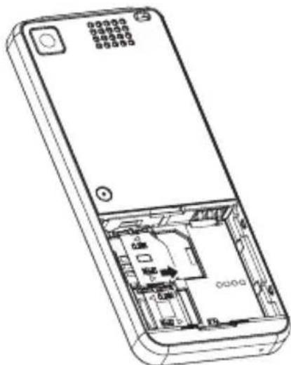 TOSHIBA TS608 - Insertion ou retrait de la carte SIM - 3