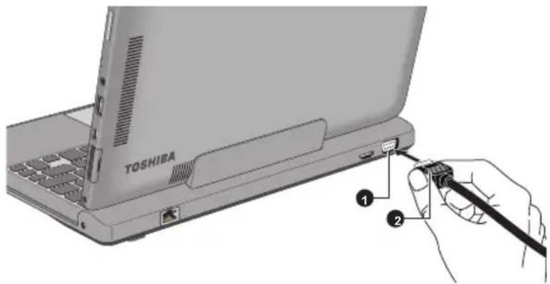 TOSHIBA WT310 - Port écran externe (RVB) - 1