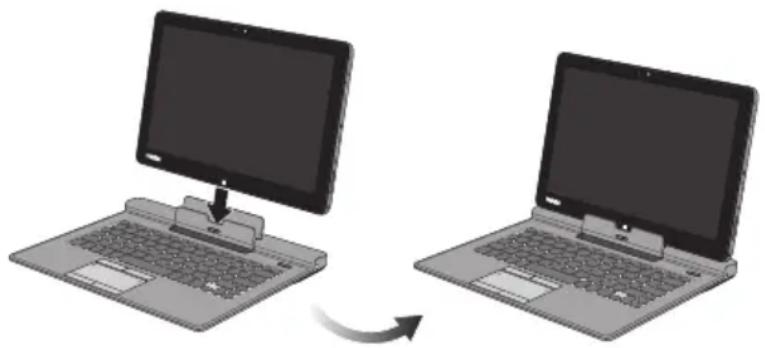 TOSHIBA WT310 - Connexion de la station TOSHIBA Keyboard Dock - 1