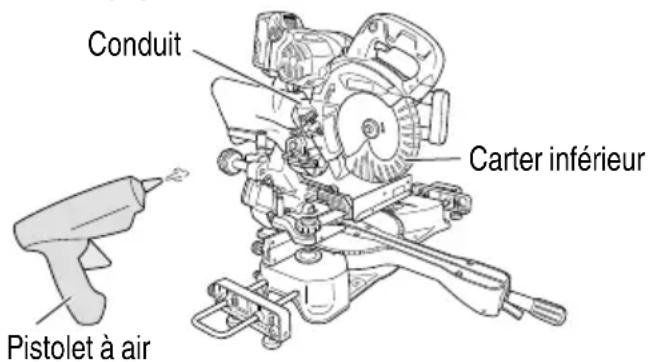 Conduit Carter inférieur Pistolet à air