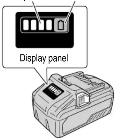 METABO C 3610DRA - ABOUT REMAINING BATTERY INDICATOR - 1