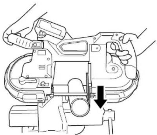 METABO CB 3612DA - Oprima el interruptor y corte (Fig. 21) - 1