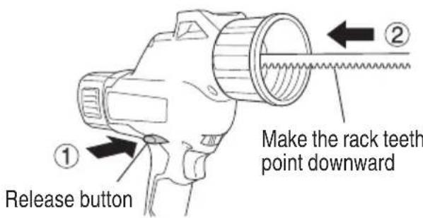 METABO AC 18DA - < Attaching the 600 ml holder > - 1