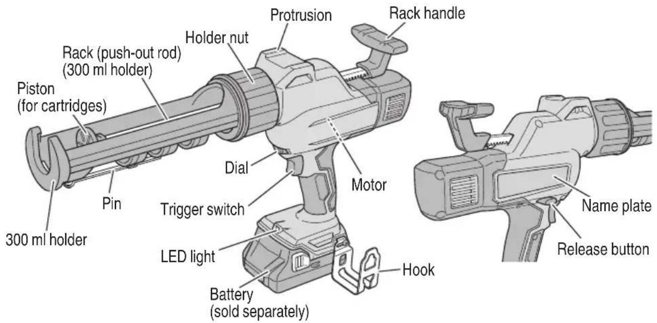 METABO AC 18DA - Cordless Caulking Gun - 1