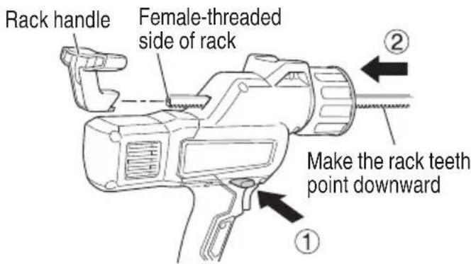 METABO AC 18DA - < Attaching the 600 ml holder > - 3
