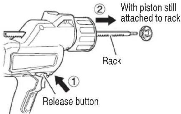 METABO AC 18DA - Exchanging the holder - 3