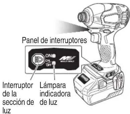 METABO WH36DB - Cómo utilizar la luz LED - 1