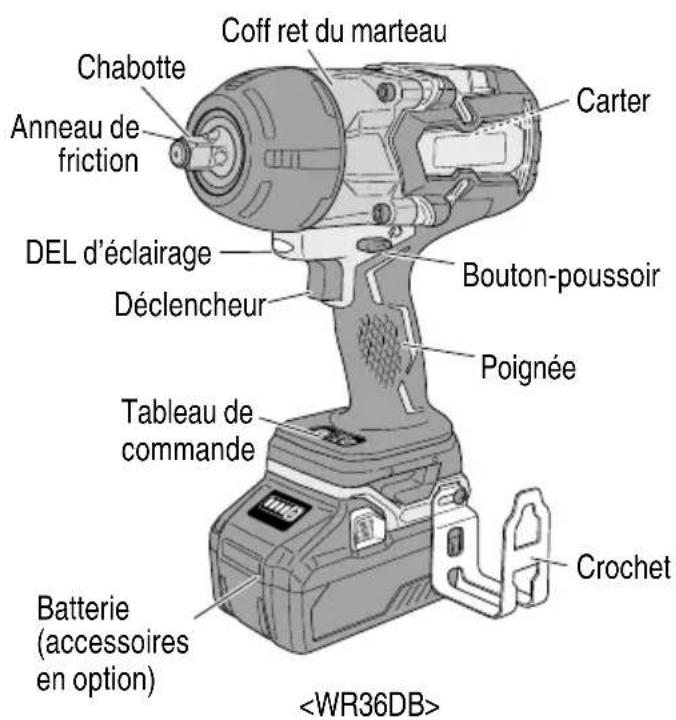 METABO WR36DB - Clé à choc sans fi l - 2