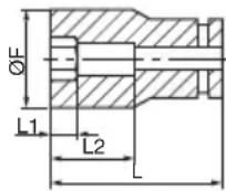 METABO WR36DB - Douille longue - 8