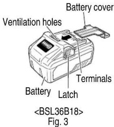 METABO WR36DB - Battery (optional accessories...sold separately) 3. - 1