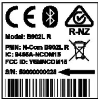 Nolan B902L - Identifikacija proizvoda - 1