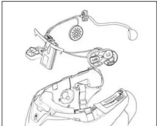 Nolan B902L - Installing the B902L system on the helmet - 2