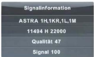 MEGASAT Royal Line II 19 - Informations sur les signaux - 1