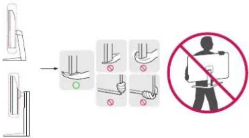 LG 32UR500 - Moving and Lifting the Monitor - 1