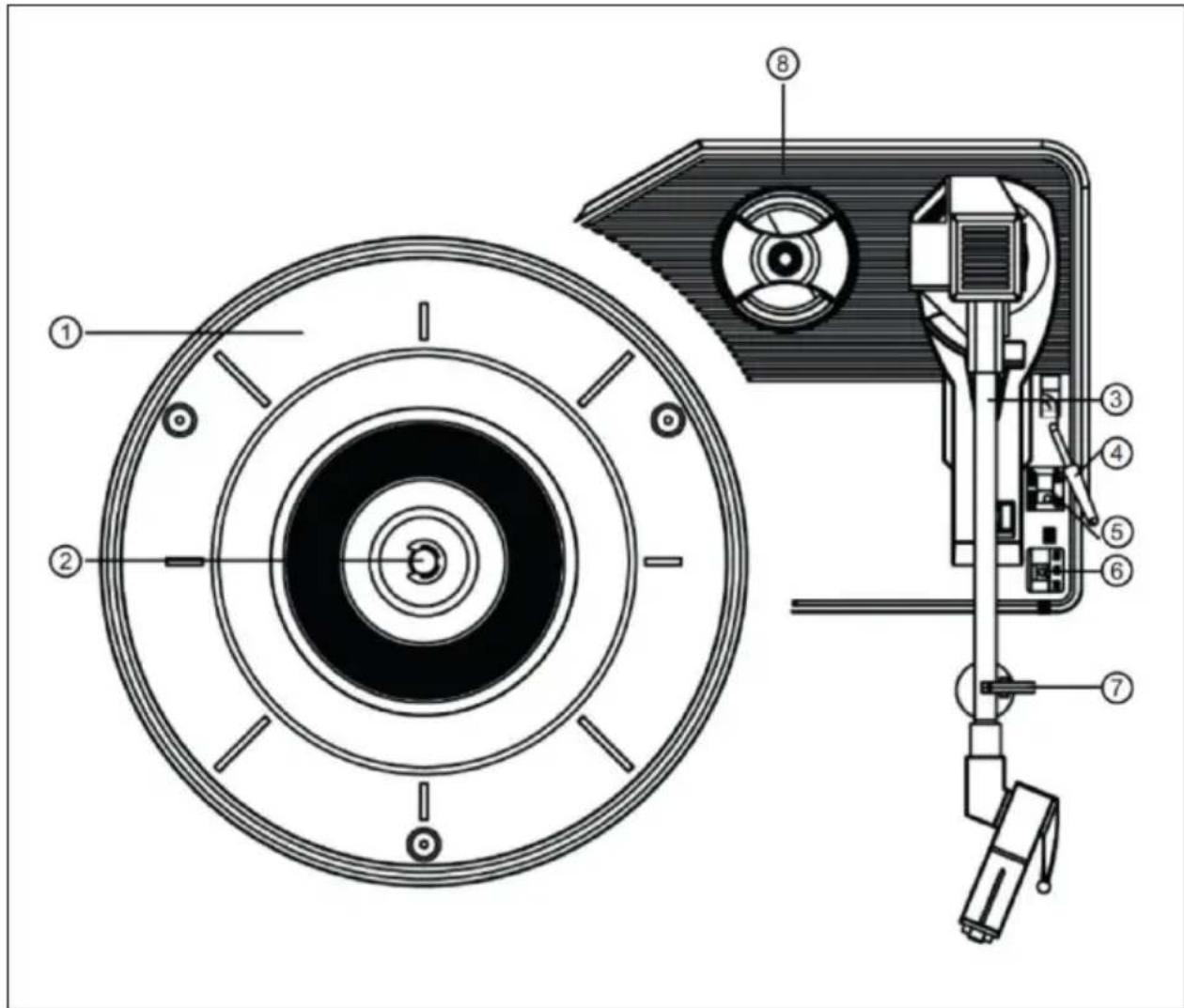 Auna Berklee TT-Classic - DEVICE OVERVIEW - 1