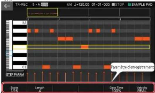ROLAND FANTOM 8 EX - Effectuez les réglages TR-REC. - 1
