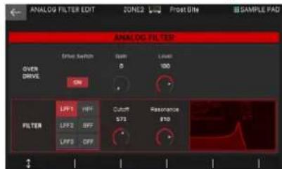 ROLAND FANTOM 6 EX - Utilisation du filtre analogique - 2