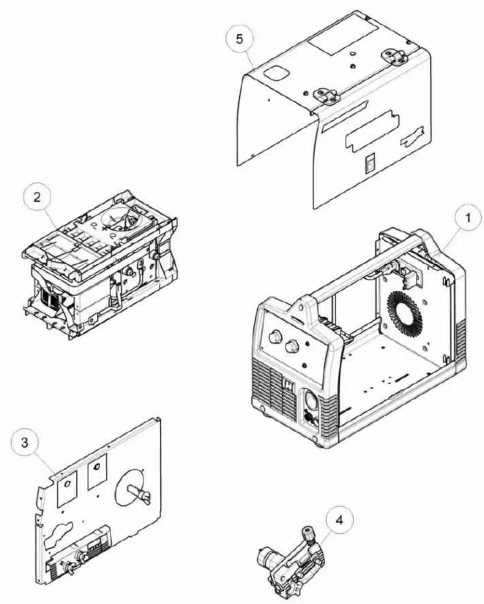 LINCOLN ELECTRIC POWER MIG 140/180 - Index of Sub Assemblies - 12633 - 1