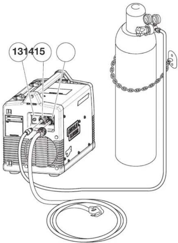 LINCOLN ELECTRIC POWER MIG 180 Dual - (VEA LA FIGURA B.3) - 4