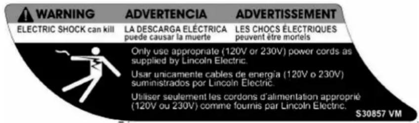 LINCOLN ELECTRIC POWER MIG 210 MP - HIGH FREQUENCY PROTECTION - 1