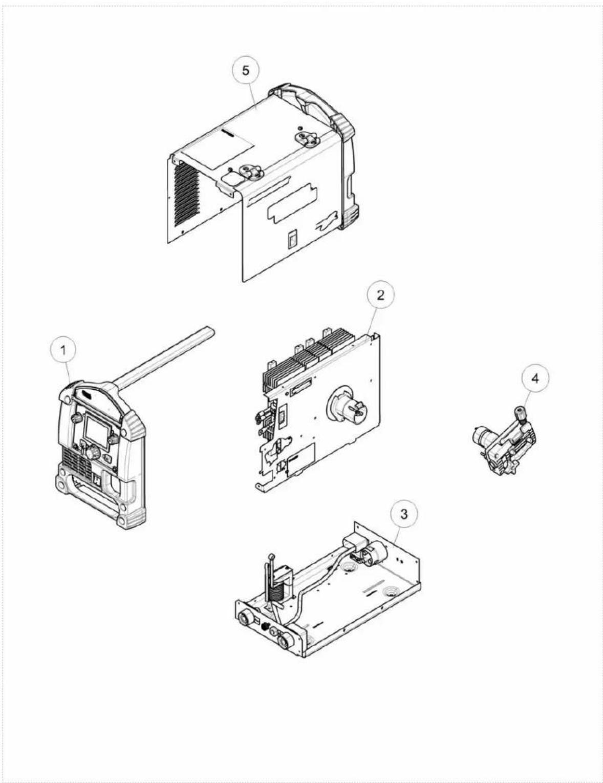 LINCOLN ELECTRIC POWER MIG 210 MP - Index of Sub Assemblies - 12630 - 1