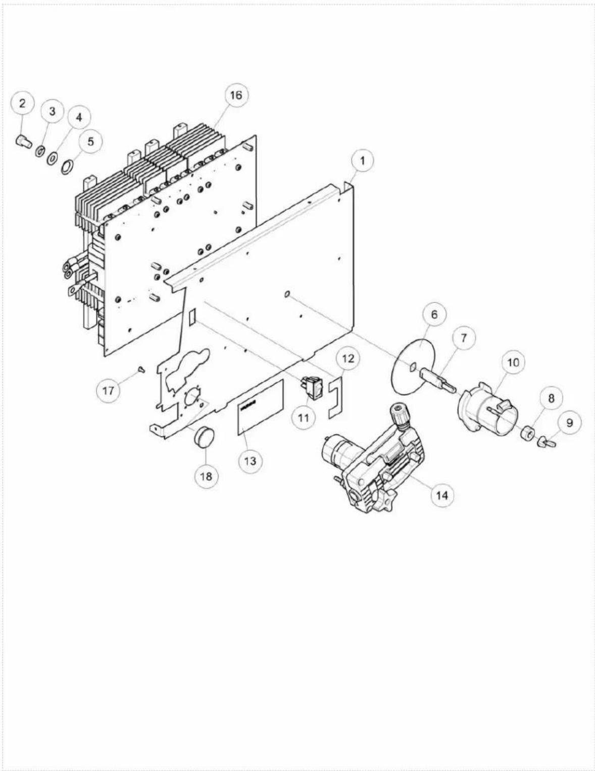 LINCOLN ELECTRIC POWER MIG 210 MP - Center Panel Assembly - 1