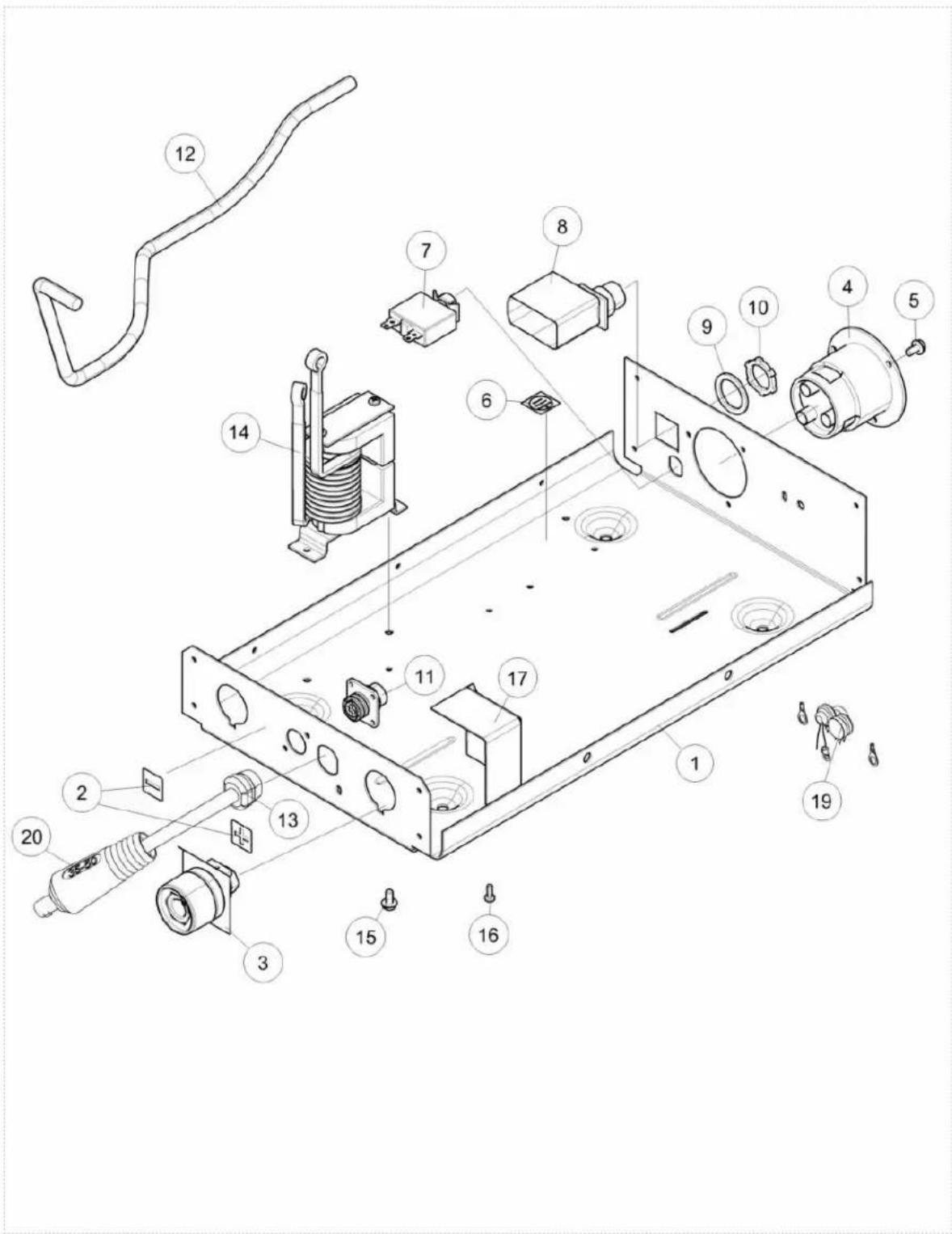 LINCOLN ELECTRIC POWER MIG 210 MP - Base Assembly - 1