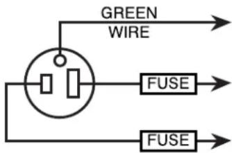 LINCOLN ELECTRIC POWER MIG 210 MP - INPUT AND GROUND CONNECTIONS - 1