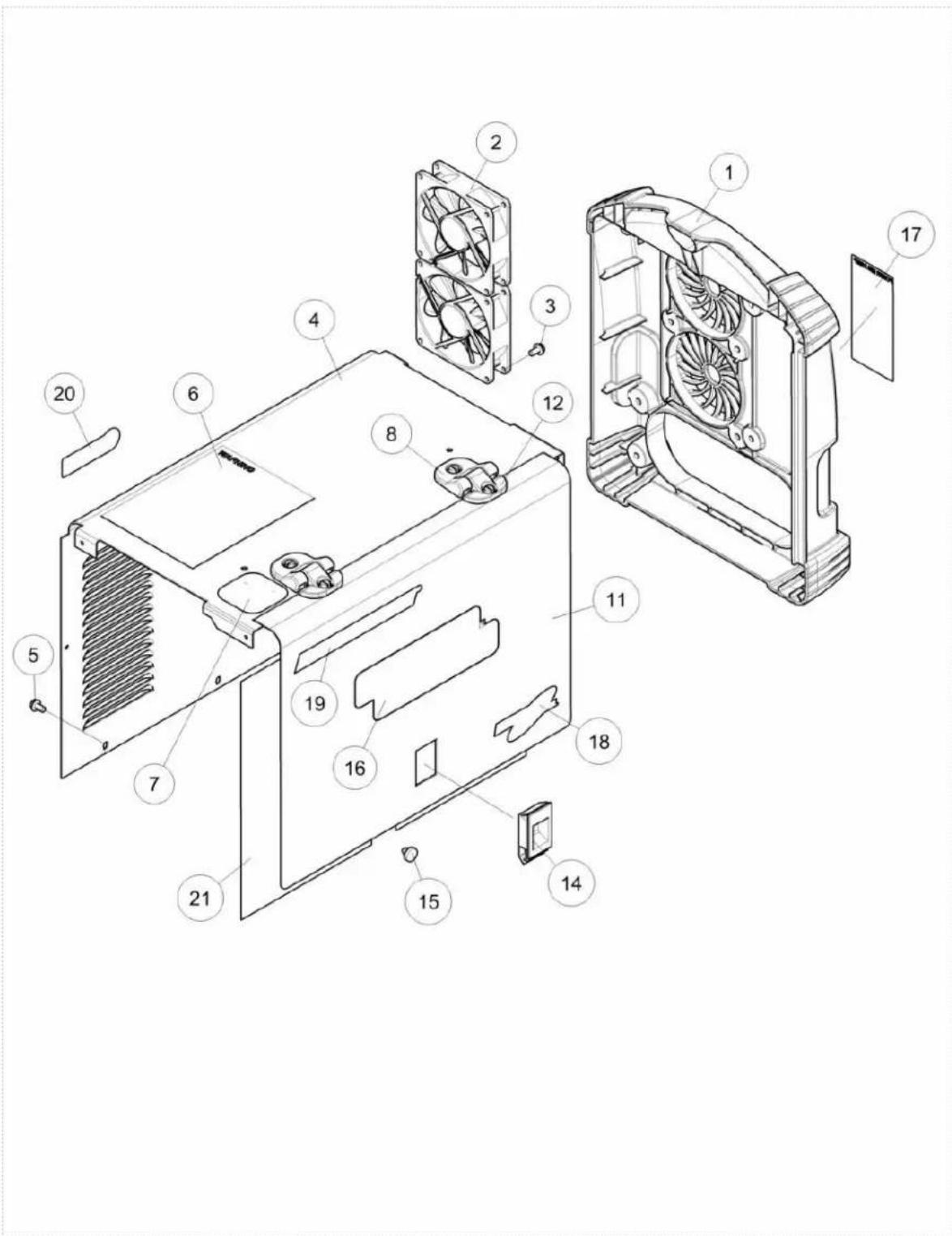LINCOLN ELECTRIC POWER MIG 210 MP - Case Back & Wraparound - 1