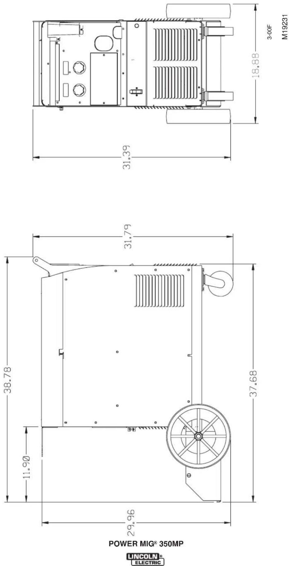 LINCOLN ELECTRIC POWER MIG 350MP - ATTENTION - 3