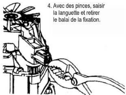 LINCOLN ELECTRIC Miniflex - INSTRUCTIONS POUR LE CHANGEMENT DES BALAIS EN CARBONE - 5