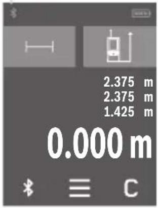 BOSCH AdvancedDistance 50C - Attivazione dell'interfaccia Bluetooth® per il trasferimento dati ad un dispositivo mobile - 1