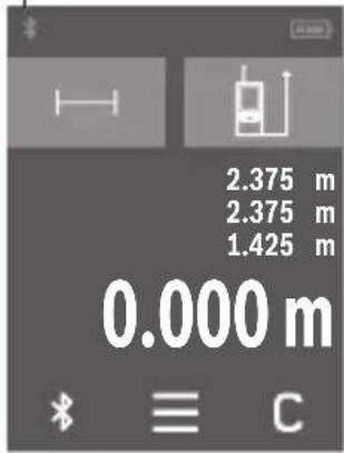BOSCH AdvancedDistance 50C - Aktivace rozhraní Bluetooth® pro prěnos dat do mobilního koncového zařizení - 1