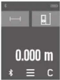 BOSCH AdvancedDistance 50C - Anvendelse af touchskærm - 1