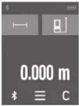 BOSCH AdvancedDistance 50C - Сенсорлық экранды пайдалану - 1