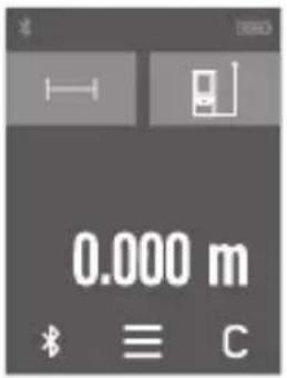 BOSCH AdvancedDistance 50C - Utilizarea ecranului tactil - 1