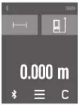 BOSCH AdvancedDistance 50C - Skārienjūtīgā ekrāna lietošana - 1