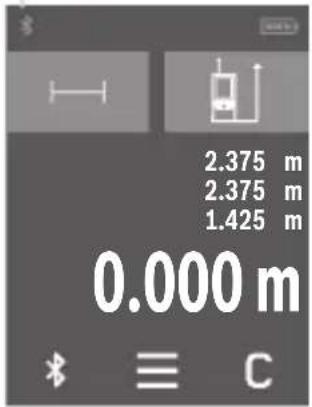 BOSCH AdvancedDistance 50C - Ақырғы мобильді құрылғыға деректерді тасымалдау үшін Bluetooth® интерфейсін іске қосу - 1