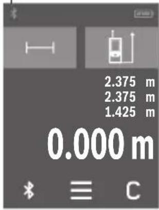 BOSCH AdvancedDistance 50C - Aktivierung der Bluetooth®- Schnittstelle zur Datenübertragung auf ein mobiles Endgerät - 2