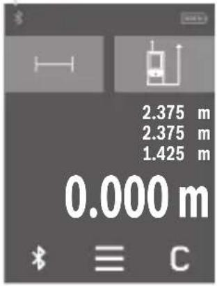 BOSCH AdvancedDistance 50C - Activación de la interfaz Bluetooth® para la transmisión de datos a un aparato móvil final - 1