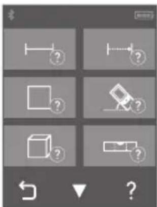 BOSCH AdvancedDistance 50C - Geïntegreerde helpfunctie ? - 1