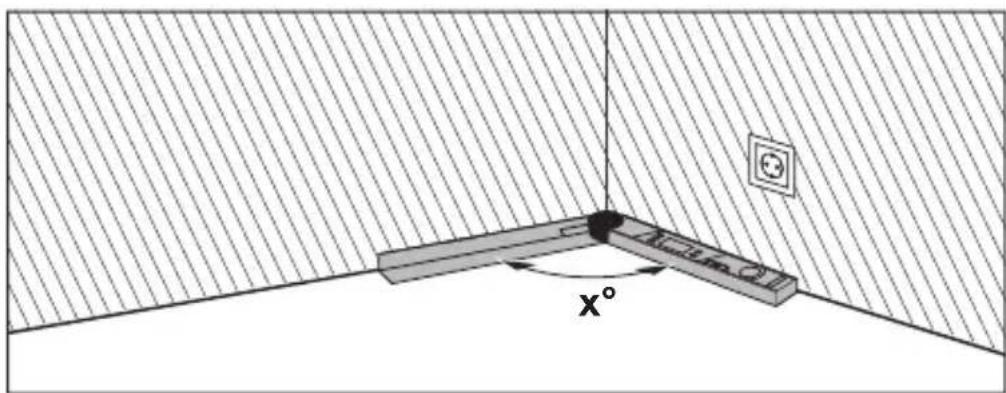 BOSCH UniversalAngle - Medición de "Inglete simple" - 1
