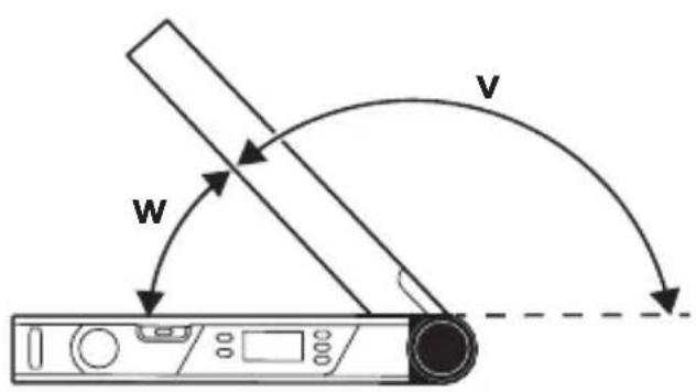 BOSCH UniversalAngle - Mäta med benförlängning (se bild F–H) - 1