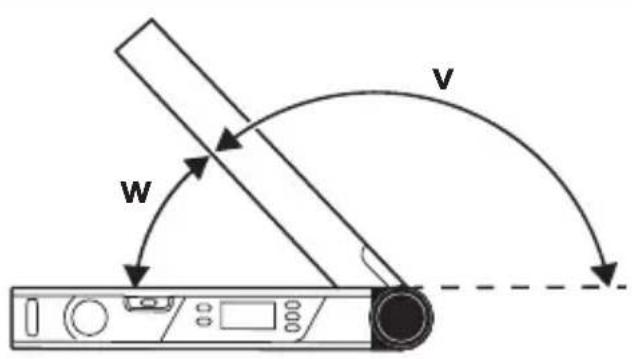 BOSCH UniversalAngle - Varren jatkokappaleella mittaaminen (katso kuvat F-H) - 1