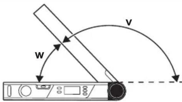 BOSCH UniversalAngle - Meten met beenverlenging (zie afbeeldingen F-H) - 1