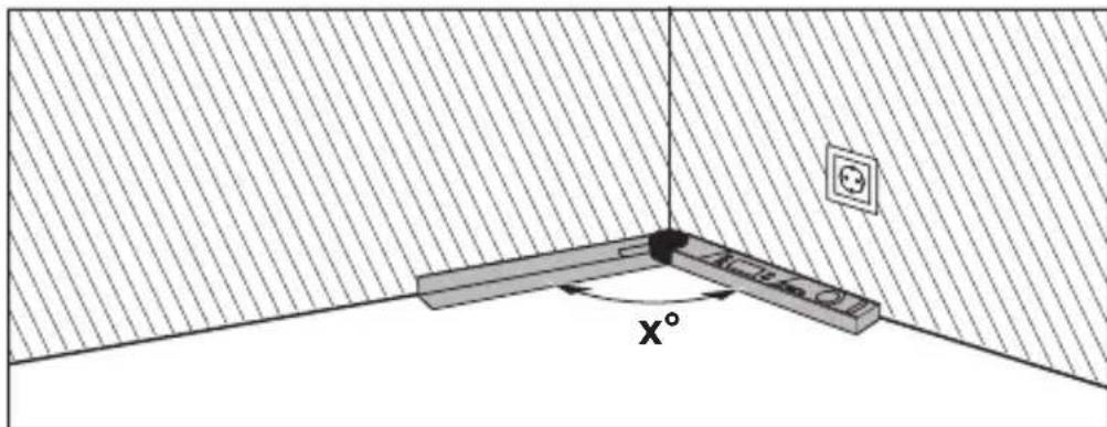 BOSCH UniversalAngle - Måling "Enkel gjæring" - 1